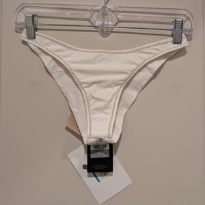 Vix Paula Hermanny Firenze White Cheeky Bikini Bottom Medium